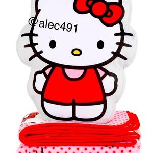 Hello Kitty Shaped Pillow And Throw